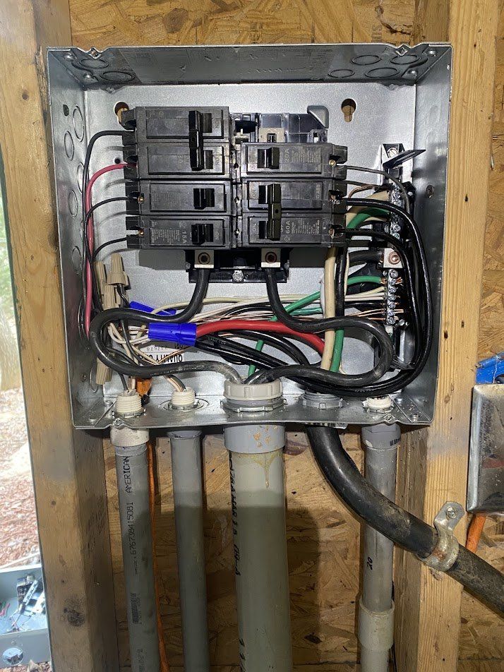 New subpanel installed and wired with new breakers