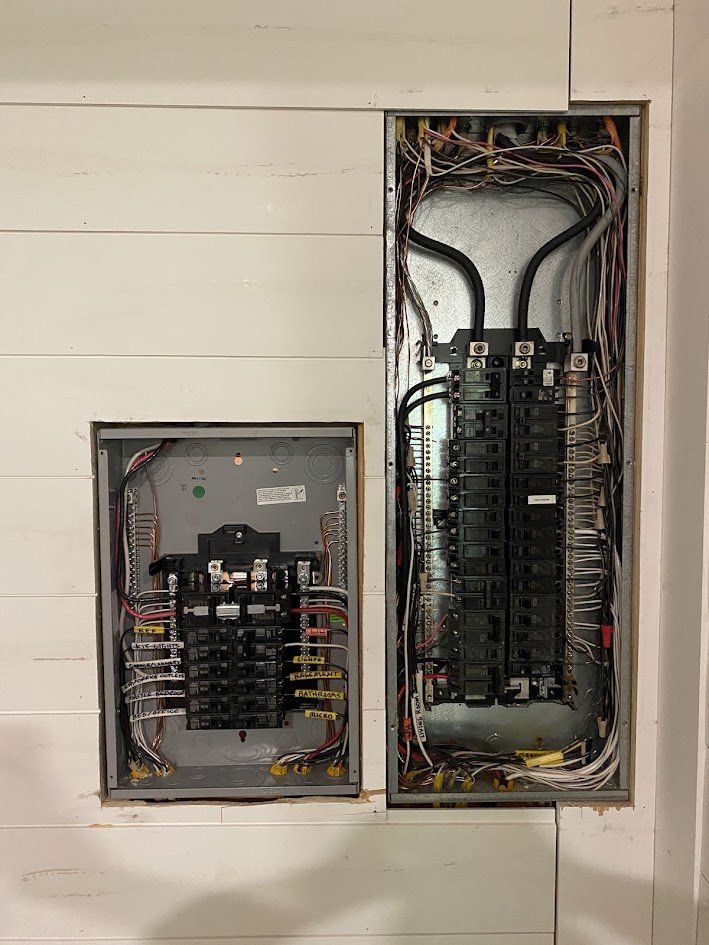 Selected circuits moved into the labeled generator subpanel